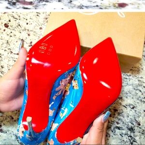 Rare authentic Christian louboutins heels .  Has protective coving on heel